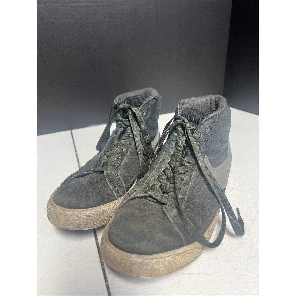 Nike SB Blazer Premium SE Shoes Black, Gray, White 631042‎ 004 Size 9